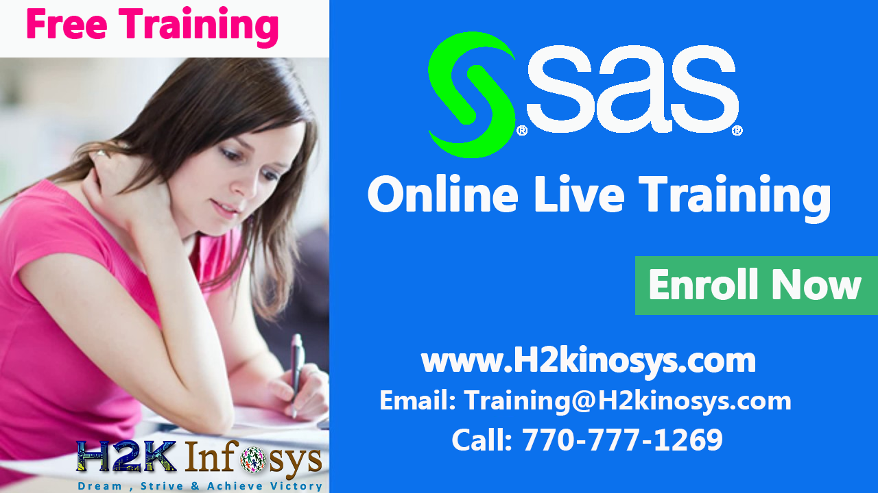 SAS Online Training Classes and Job Assistance