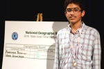 2017 New Jersey National Geographic Bee, Veda Bhattaram, indian origin wins 2017 new jersey national geographic bee, Indian naval officer 2017 New Jersey National Geographic Bee, Veda Bhattaram, indian origin wins 2017 new jersey national geographic bee, Indian naval officer