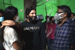 Allu Arha new film, Allu Arjun latest updates, allu arjun pays a surprise visit for his daughter, Gunasekhar