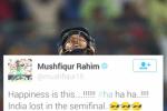 Bangladesh player, Bangladesh player, happiness is this india lost in the semifinal mushfiqur rahim, Mushfiqur rahim