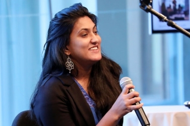 Legally Blind Indian American Girl Addresses Forum at Carnegie Hall