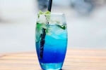 blue curacao syrum, beverages, blue curacao mocktail recipe, Snacks