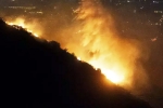 California Wildfire in Los Angeles, California Wildfire damage, fresh fire erupts in los angeles, Hollywood
