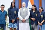 Dipa Karmakar, national sports awardees, modi hosts national sports awardees invites ideas to improve sports, Jitu rai