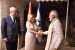 Modi in Israel, Prime Minister Narendra Modi, modi received by netanyahu in israel, Israeli premier benjamin netanyahu
