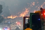 Los Angeles Wildfire breaking, Los Angeles Wildfire pictures, new wildfire erupts near los angeles, Smoke