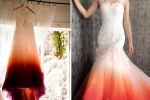 dip dyed clothes, period stain wedding attire, bride slammed for dressing in period stain wedding attire that looked like a stained tampon, Bikini