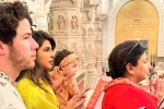 Priyanka Chopra India trip, Priyanka Chopra India trip, priyanka chopra with her family in ayodhya, Priest