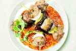Roasted Lamb Dumplings and dates, Roasted Lamb Dumplings preparation, recipe roasted lamb dumplings and dates with lebanese salsa, Bsp