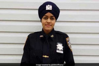 First Turbaned Woman as Auxiliary Police Officer of New York Police Department