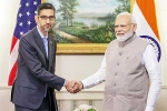 Sundar Pichai news, Sundar Pichai for India, sundar pichai briefs modi about google investments, Adani group Sundar Pichai news, Sundar Pichai for India, sundar pichai briefs modi about google investments, Adani group