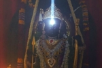Ayodhya, Surya Tilak Ram Lalla idol news, surya tilak illuminates ram lalla idol in ayodhya, Priest