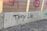 South Orange, Rabbi Jesse Olitzky, swastikas spray painted on new bridge, Cherry hill South Orange, Rabbi Jesse Olitzky, swastikas spray painted on new bridge, Cherry hill