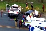 Texas Road accident breaking updates, Texas Road accident videos, texas road accident six telugu people dead, Lakshmi