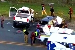 Texas Road accident videos, Texas Road accident, texas road accident six telugu people dead, Telugu people