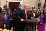 Donald Trump, Trump administration, trump praises india americans for playing incredible role in his admin, Brett kavanaugh