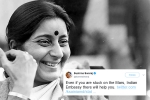 susha swaraj for Indians stranded abroad, sushma swaraj, these tweets by sushma swaraj prove she was a rockstar and also mother to indians stranded abroad, Newyork