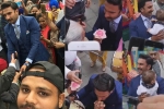 bollywood, ranveer singh, watch video of ranveer singh giving a flower to an elderly woman is winning hearts, World cup 2019