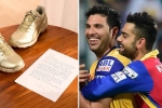 Virat Kohli and Yuvraj Singh latest, Virat Kohli and Yuvraj Singh, virat kohli thanks yuvraj singh for his gesture, Boots