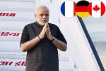 Narendra Modi leaving France, Modi in Germany Hannover Messe, indian premier leaves for france germany canada, Hannover messe