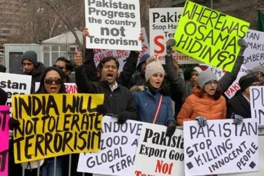 Indian American Community in New York Protests Against Pak-Funded Terrorism