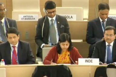 Indian diplomat slammed Pakistan in the UN council