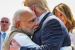 Donald Trump, PM Narendra Modi, pm modi welcome us president trump at ahmedabad, Red carpet Donald Trump, PM Narendra Modi, pm modi welcome us president trump at ahmedabad, Red carpet