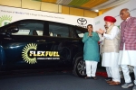 MPV Innova HyCross, World's First Flex Fuel Ethanol Powered Car, world s first flex fuel ethanol powered car launched in india, Toyota cars