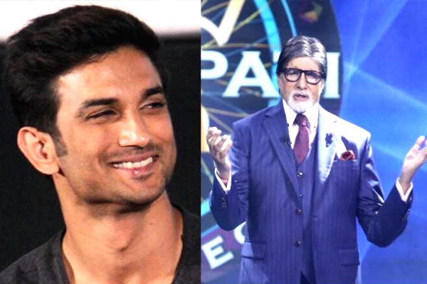 Amitabh Bachchan's Question for First Contestant on KBC 12 is about Sushant Singh Rajput